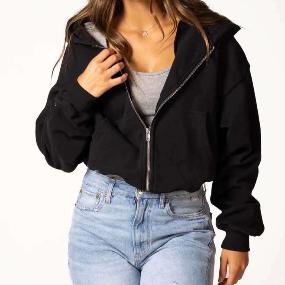 Women's Grey Zip-Up Jacket